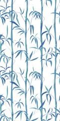 A seamless bamboo vector pattern
