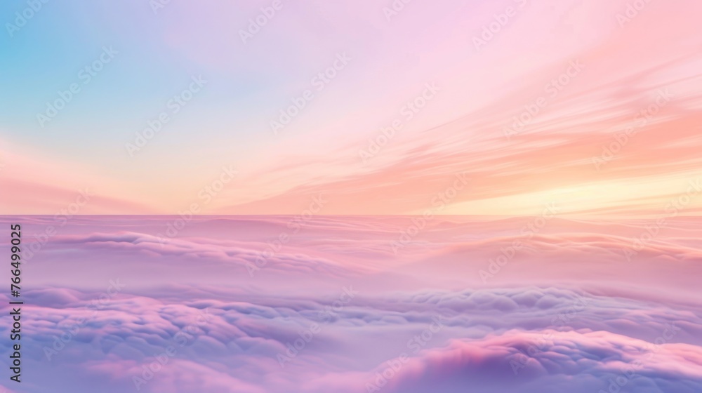 Poster a scenic view of the sky and clouds from a plane. ideal for travel and aviation concepts