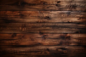 Old wooden background texture of dark brown wood planks