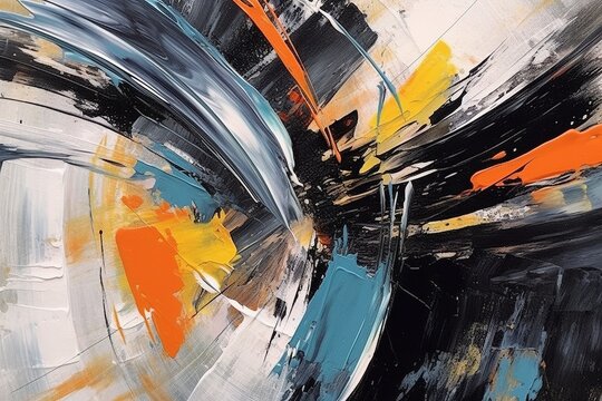 Vibrant Oil Painting  A Splash of Colors