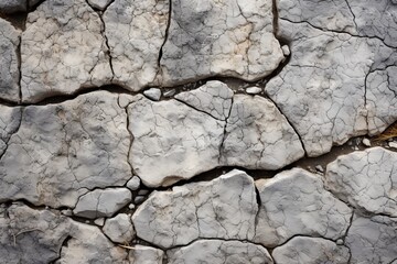 Cracked dry surface of a stone