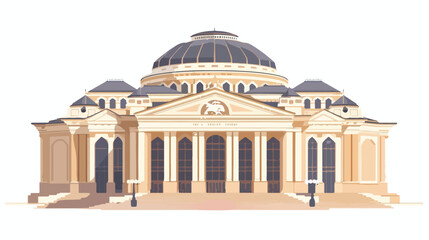 Romanian Athenaeum Concert Hall as Romania Traditiona