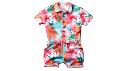 A cute and trendy baby boys outfit featuring a colorful shirt and matching shorts