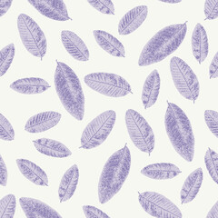 seamless violet leaf pattern background