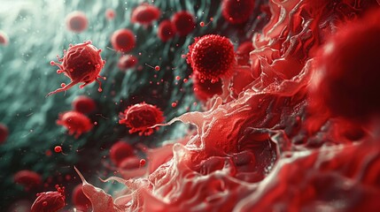 Illustrate the role of vitamin B12 in red Red cell cell formation within bone marrow via X-ray.