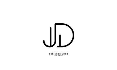 JD,D J, J, D, Abstract Letters Logo monogram