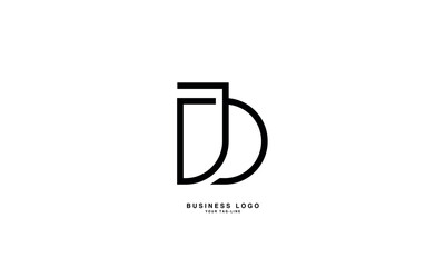 JD,D J, J, D, Abstract Letters Logo monogram