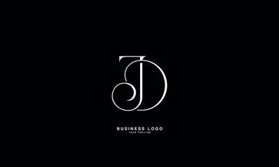JD,D J, J, D, Abstract Letters Logo monogram