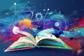 Abstract eductation concept background.