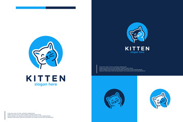 pet shop logo, cute character , logo design vector.