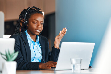 People working in a call center