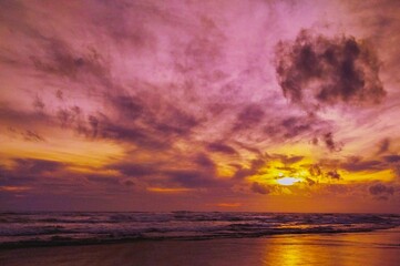 sunset at the beach