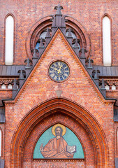 Saint Florian cathedral in Warsaw - obrazy, fototapety, plakaty