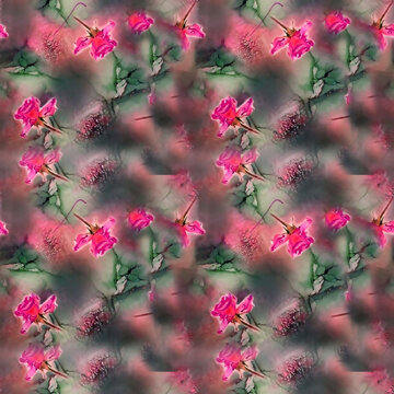 Seamless Print Shibori pattern and tie-dye allover textile Shibori allovers pattern design