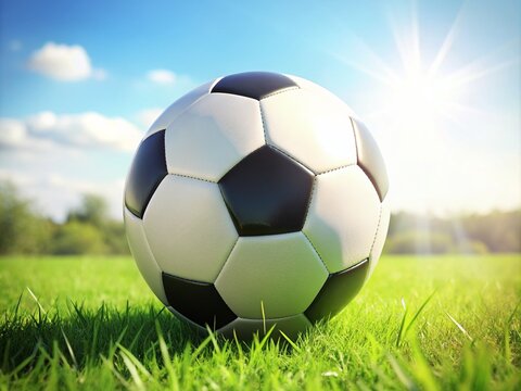 soccer ball on grass