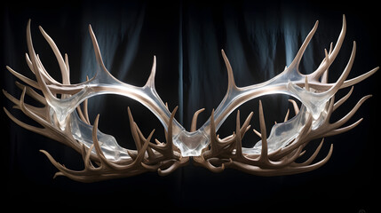 The Ethereal Elegance of Untamed Wilderness - Nature's Intricate Handicraft of Radiant Antlers