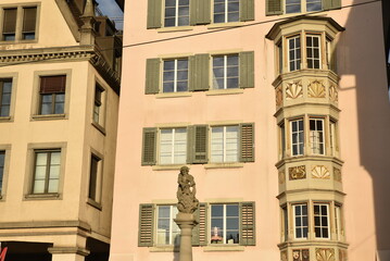 Façades du Vieux Zurich. Suisse - 766524817