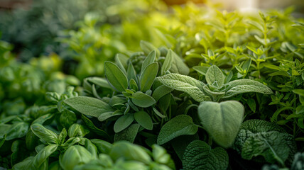 Photo of a variety of green leafy plants