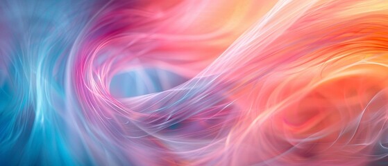 Enter the hypnotic realm of rotating pastel lines, dancing gracefully in a closeup view, embodying the ethereal essence of internet connectivity , High detail, High resolution, - obrazy, fototapety, plakaty