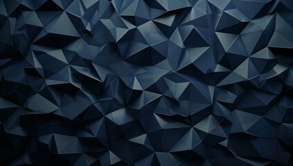 Abstract dark background with a geometric texture of black triangles for design and wallpaper - obrazy, fototapety, plakaty