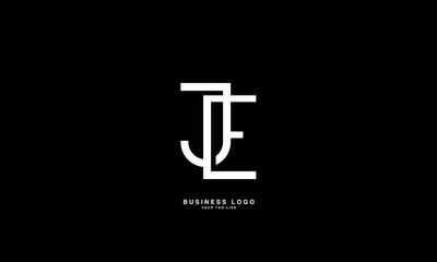 JE,E J, J, E, Abstract Letters Logo Monogram