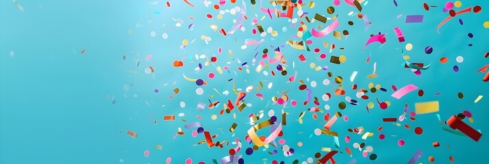 Vibrant Confetti Explosion Backdrop for Celebratory Events and Festive Occasions