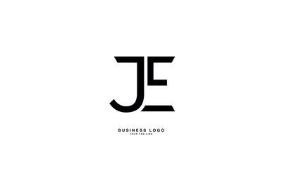 JE,E J, J, E, Abstract Letters Logo Monogram
