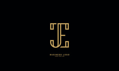 JE,E J, J, E, Abstract Letters Logo Monogram