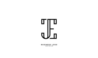 JE,E J, J, E, Abstract Letters Logo Monogram