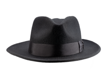 black hat isolated, png file