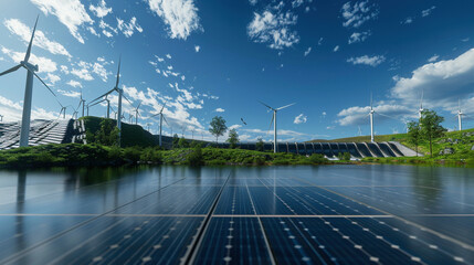 Sustainable Energy Solutions: Wind Turbines, Solar Panels, and Hydroelectric Dams