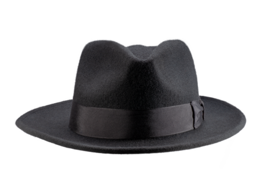 black hat isolated, png file
