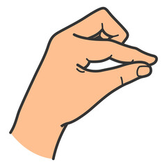 Hand gesture. Gaming animal puppet from hand. Light shade imagination ingenious. Hand play theatrical puppet.  cartoon illustration