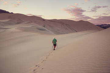 Fototapeta na wymiar Hike in the desert