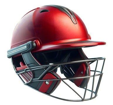 Red color cricket helmet png cricket headgear png cricket safety guard png cricket safety cap png cricket helmet transparent background