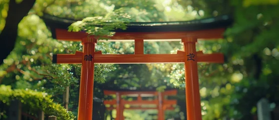 Foto auf Acrylglas Traditional Japanese Torii Gate © Naila