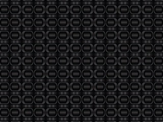 Black metal texture steel background. Perforated metal sheet.