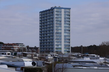 Blick auf Sahlenburg, einem Stadtteil von Cuxhaven an der Nordsee	