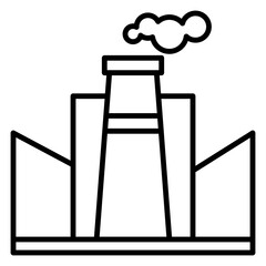 black line style research and development icon with various shapes