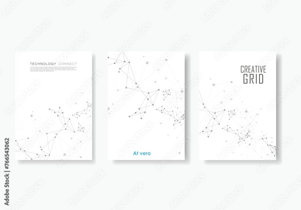 Aufkleber connection vector template. abstract background