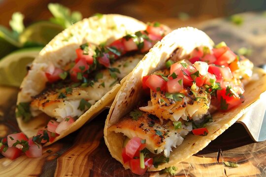 Celebrating Earth's Bounty: Exotic and Sustainable Fish Tacos with Homemade Salsa 