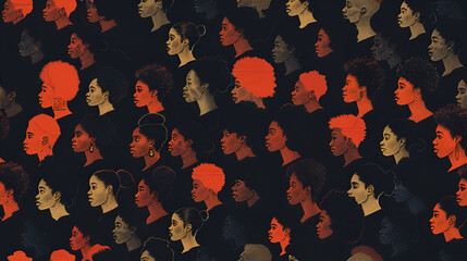 Juneteenth Day Black History Month Design Illustration, Generative AI - obrazy, fototapety, plakaty