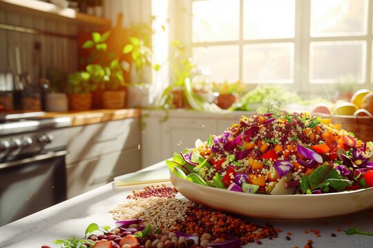 Earth Day Feast: Exotic Grains and Legumes Salad with a Sustainable Twist 
