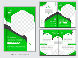 Bifold Brochure, Creative Corporate Brochure Design Template, 