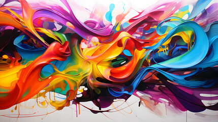 Illusion of Infinity: A Vibrant and Complex Interplay of Colors in the Realm of Abstract Art
