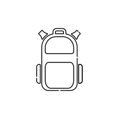 Obraz premium Bag Pack Lineal Art Icon. Bag pack Outline Icon.