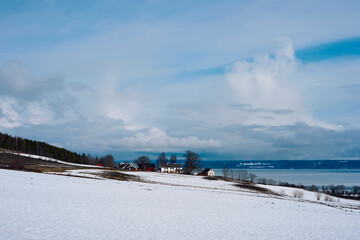 Images from a Sunday walk in the cultural landscape of Balke, Toten, Norway, a spring day of March 24, 2024, while the lark birds sang loudly in the sky.