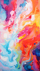 Illusion of Infinity: A Vibrant and Complex Interplay of Colors in the Realm of Abstract Art