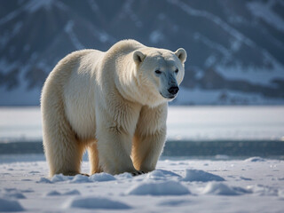 white polar bear