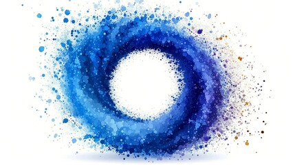 Fototapeta premium Blue frame on White Background
